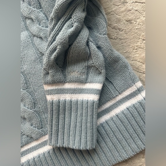 Prince Tennis Core Varsity Sweater Blue Gray โ Size Small - Picture 8 of 9